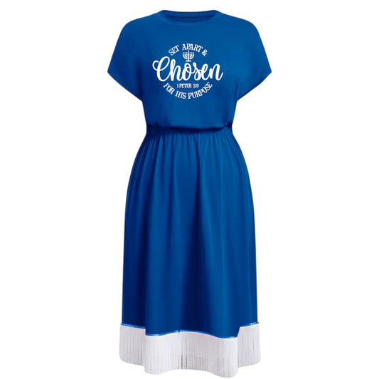 Plus Size Fringed Dress