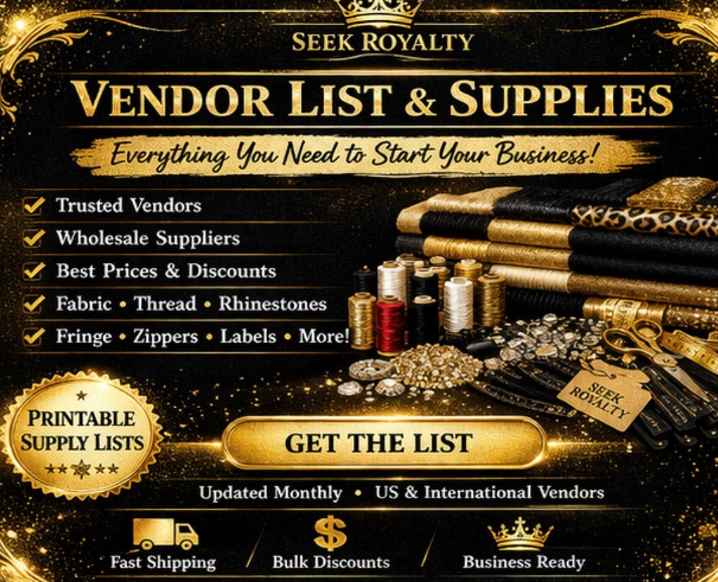 Vendor List & Supplies Guide